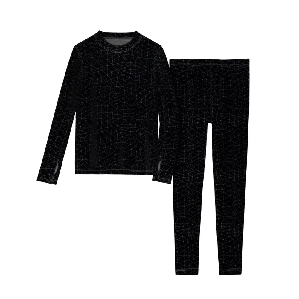 Athletic Works Kids‎ Performance Thermal Set in Black, Size L (10-12) New!